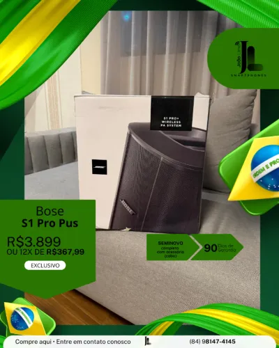 BOSE S1 PRO PLUS, SEMINOVO, EXCLUSIVO!