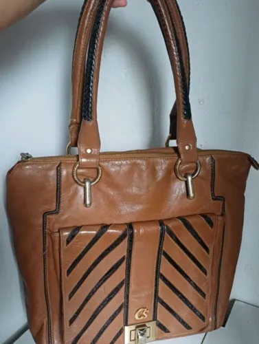 bolsa tote carmen steffens caramelo