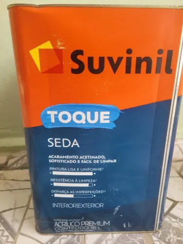 Tinta acrilica acetinado suvinil toque seda verde folha de louro 16L