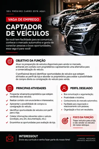Prospecção/ Captação de Veículos