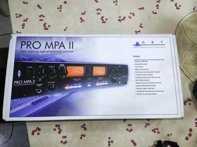 Pré amplificador ART pro mpa II 2 canais simplificação