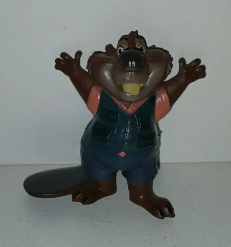 BONECO MINIATURA ZOOTOPIA 2 NIBBLES CASTOR ORIGINAL DISNEY