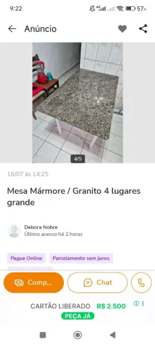 Mesa marmore grande