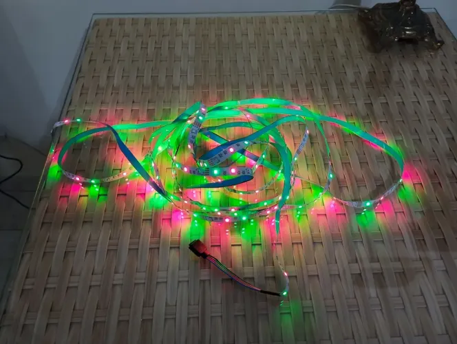 Fita Led RGB dupla Face com controle remoto