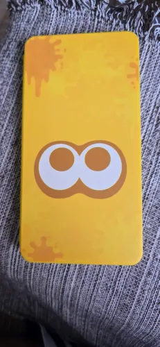 ?Case Porta Jogos Nintendo Switch 24 Cartuchos Temático Splatoon Amarelo