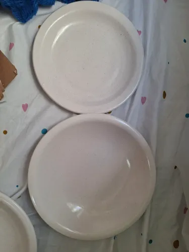 Conjunto pratos Cerâmica Brasília novo