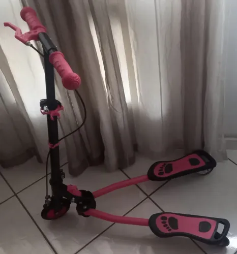 Patinete 3 rodas infantil, abre e fecha, Frog Sky Radical rosa