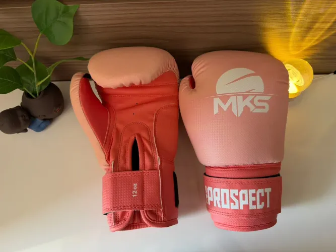 Luva de Boxe/Muay Thai - MKS - Rosa