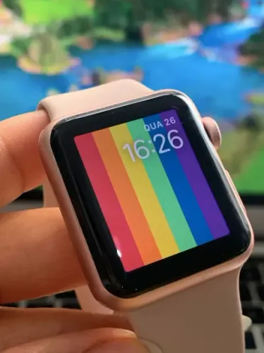 Apple Watch S1 38mm Rosa/cinza/prata Bat 90% + Garantia S1