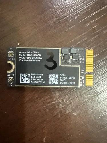 Placa Wi-Fi  Para Macbook Air A1465  Original