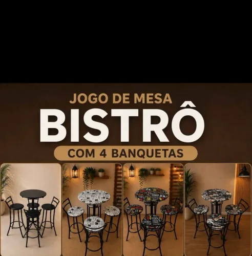 Banquetas e jogos bistrô, temos atacado e varejo, zap *