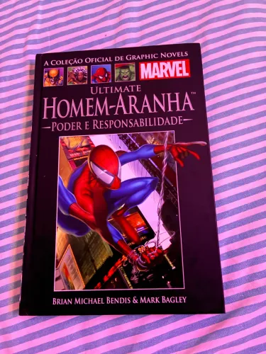 HQ Ultimate Homem-Aranha Poder E Responsabilidade Salvat Capa Preta