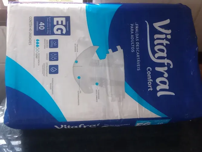Fralda geriátrica adulto Tam EG nova