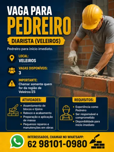PEDREIRO Diaria