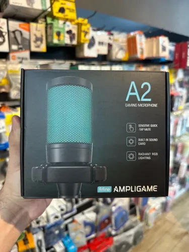 MICROFONE FIFINE AMPLIGAME A2 - USB COM RGB