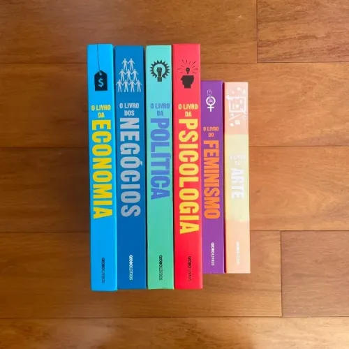 coleção livros do conhecimento globo livros 6 volumes