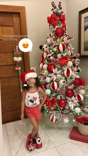 Árvore de Natal completa Disney Vívian festas