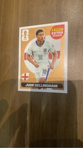 Figurinha Extra Sticker Jude Bellingham bronze Panini FIFA