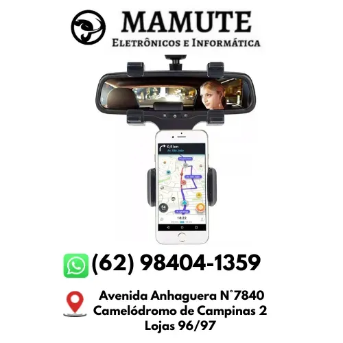 Suporte Veicular Universal Para Celular No Retrovisor Carro