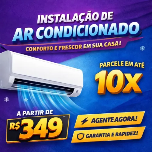 Instalação de ar condicionado split