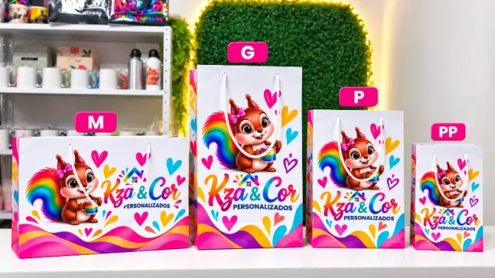 Sacola personalizada - apartir de 2,00 reais a unidade