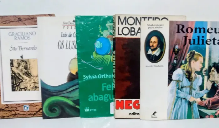 Livros Infanto Juvenil - Lote de 5 Livros Monteiro Lobato - Camões - Graciliano Ramos 