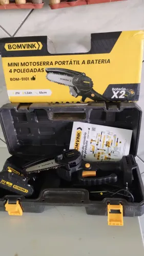 Mini motoserra portátil a bateria apenas 99,00
