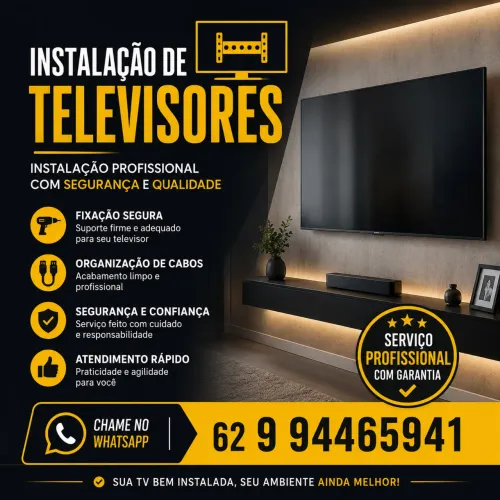 Instalação de televisores