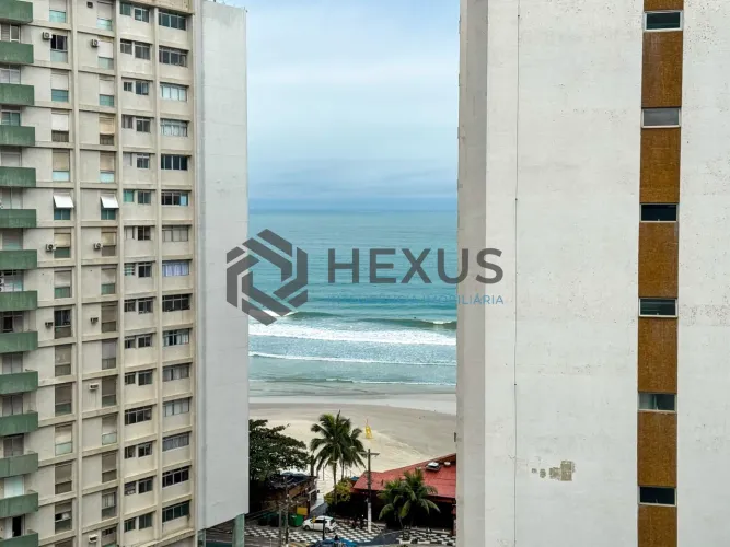 Apartamento com vista mar e lazer na beira mar nas Pitangueiras, Guarujá