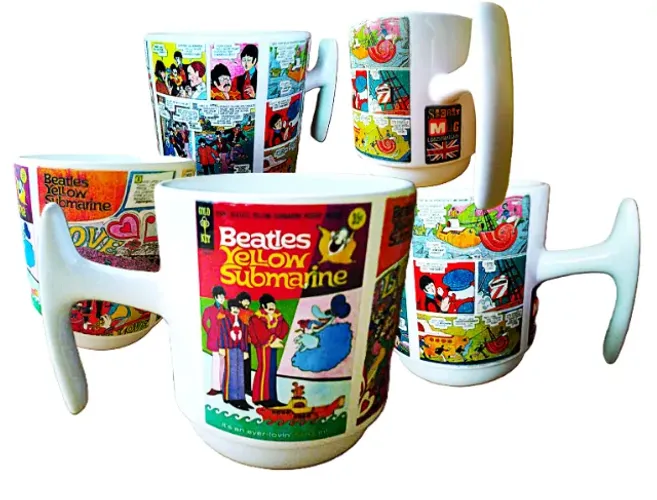 COLECIONÁVEL CANECA BEATLES 3D RELEVO TÁTIL SECRET MUG EXCLUSIVA PRESENTE EDIÇÃO LIMITADA