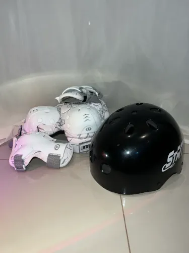 Kit Proteção Traxart + Capacete - Tam. M 