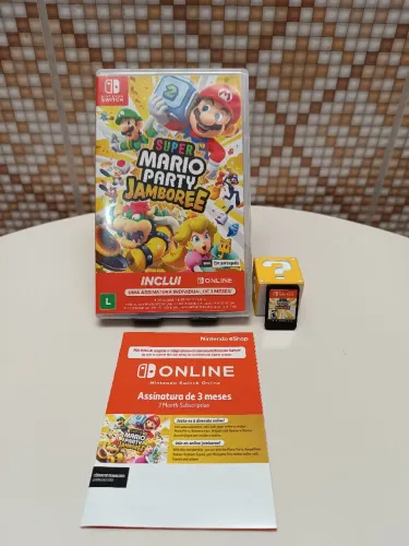 Jogo Super Mario Party Jamboree + 3 meses Nintendo Online para Nintendo Switch e Switch 2