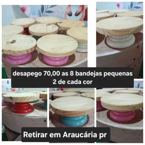 Bandejas pequenas para festas 