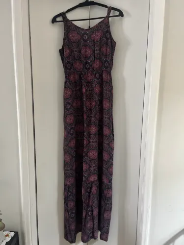 Vestido Longo Clockhouse Estampado Usado - Tam 42