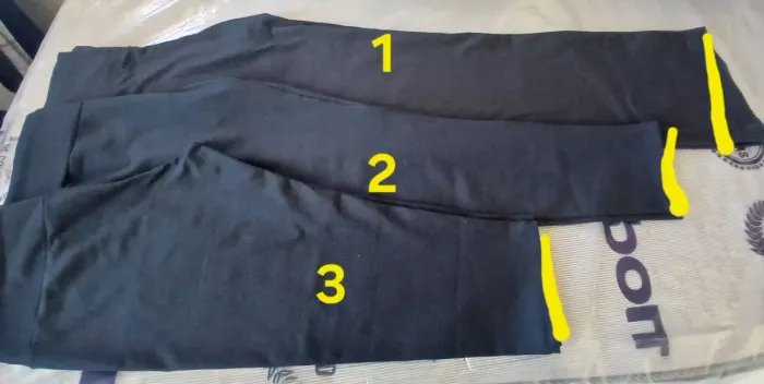 1 calça legg, 1calca e bermuda legg