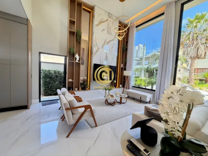 Casa de Alto Padrão no Condomínio Villa Branca: 3 Suítes, Área Gourmet, SPA e Piscina Aque