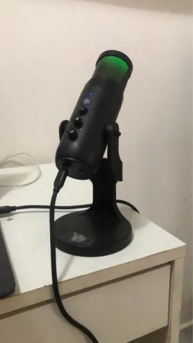 Microfone Gamer USB Warrior Mads PH690 (Com RGB e Mute Touch)