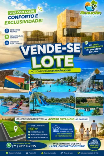 Terreno- Condomínio Braunão Acqua Park