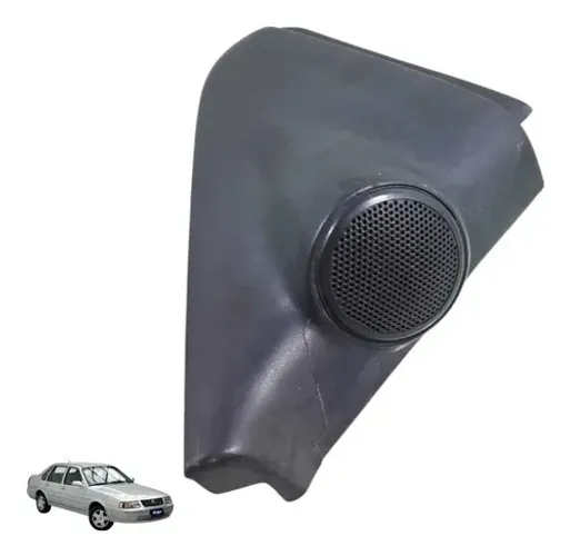 Moldura Interno Retrovisor Lado E Volkswagen Santana 2000 Preto