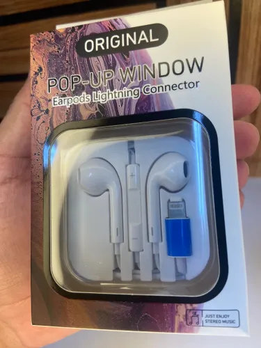 Fone de ouvido Bluetooth com Fio Lightning Pop-Up Window an3