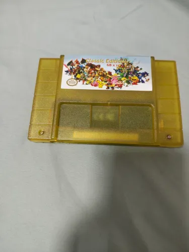 Fita mágica super Nintendo salvando contendo 68 jogos