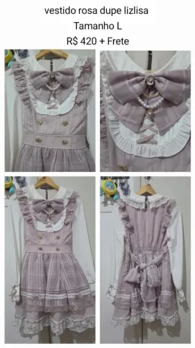 vestido rosa dupe lizlisa jirai kei
