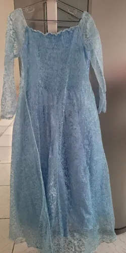 Fantasia Frozen Elsa azul - vestido princesa encantado ?