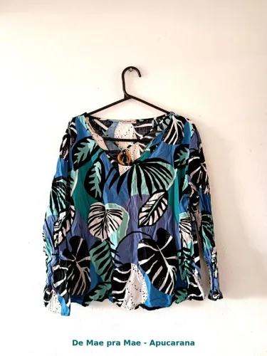 Camisa feminina estampada