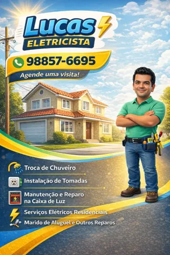 Manutenção Residencial, de Elétrica, hidráulica até alvenaria.