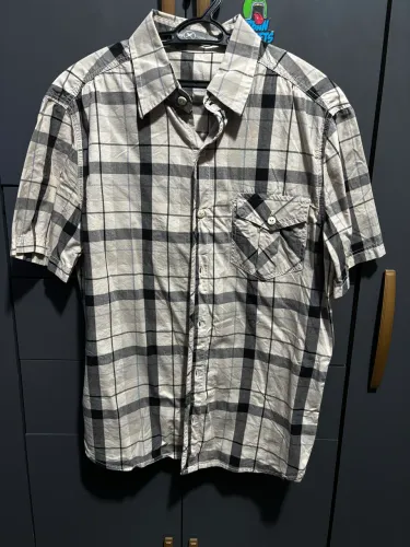 Camisa Masculina Hering Xadrez Manga Curta - Tamanho M