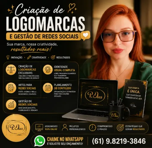 CRIAÇÃO DE LOGOMARCAS E GESTÃO DE REDES SOCIAIS