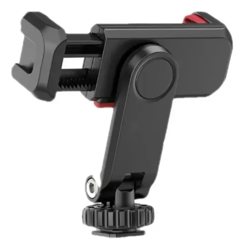Suporte Celular St-06s Tripé Câmera Cold Shoe Duplo
