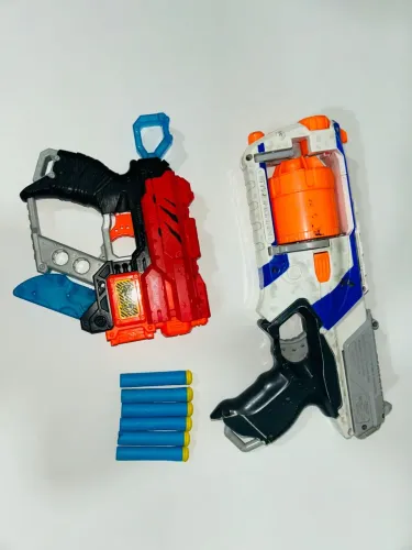 Kit 2 nerf lançadoras de dardos 