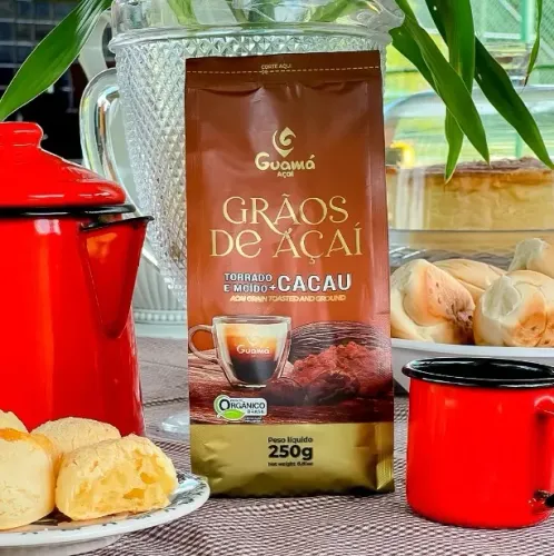 Grãos de Açaí Guamá + Cacau 250g Orgânico 100% Natural
